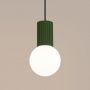 Lampa wisząca 1x8 W biała-zielona SL1724 Sollux Lighting Halo zdj.5