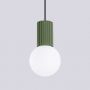 Lampa wisząca 1x8 W biała-zielona SL1724 Sollux Lighting Halo zdj.6