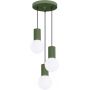 Lampa wisząca 3x8 W biała-zielona SL1725 Sollux Lighting Halo zdj.1