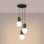 Lampa wisząca 3x8 W biała-zielona SL1725 Sollux Lighting Halo zdj.4