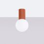 Lampa podsufitowa 1x8 W biała-czerwona SL1728 Sollux Lighting Halo zdj.3