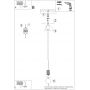 Lampa wisząca 1x8 W biała-czerwona SL1729 Sollux Lighting Halo zdj.3