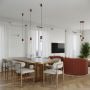 Lampa wisząca 1x8 W biała-czerwona SL1729 Sollux Lighting Halo zdj.12