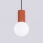 Lampa wisząca 1x8 W biała-czerwona SL1729 Sollux Lighting Halo zdj.7