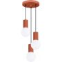 Lampa wisząca 3x8 W biała-czerwona SL1730 Sollux Lighting Halo zdj.1