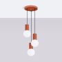 Lampa wisząca 3x8 W biała-czerwona SL1730 Sollux Lighting Halo zdj.3