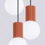 Lampa wisząca 3x8 W biała-czerwona SL1730 Sollux Lighting Halo zdj.6