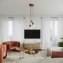 Lampa wisząca 3x8 W biała-czerwona SL1730 Sollux Lighting Halo zdj.9