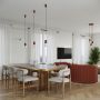 Lampa wisząca 3x8 W biała-czerwona SL1730 Sollux Lighting Halo zdj.10