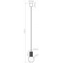 Lampa wisząca 1x8 W biała-ciemnoniebieska SL1739 Sollux Lighting Halo zdj.2