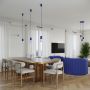 Lampa wisząca 1x8 W biała-ciemnoniebieska SL1739 Sollux Lighting Halo zdj.9