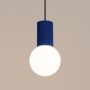 Lampa wisząca 1x8 W biała-ciemnoniebieska SL1739 Sollux Lighting Halo zdj.5