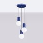 Lampa wisząca 3x8 W biała-fioletowa SL1740 Sollux Lighting Halo zdj.3