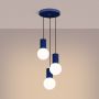 Lampa wisząca 3x8 W biała-fioletowa SL1740 Sollux Lighting Halo zdj.4