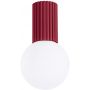 Lampa podsufitowa 1x8 W biała-burgund SL1748 Sollux Lighting Halo zdj.1