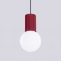 Lampa wisząca 1x8 W biała-burgund SL1749 Sollux Lighting Halo zdj.6