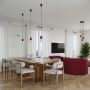 Lampa wisząca 1x8 W biała-burgund SL1749 Sollux Lighting Halo zdj.9