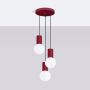 Lampa wisząca 3x8 W biała-burgund SL1750 Sollux Lighting Halo zdj.3
