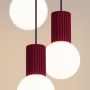 Lampa wisząca 3x8 W biała-burgund SL1750 Sollux Lighting Halo zdj.5