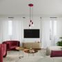 Lampa wisząca 3x8 W biała-burgund SL1750 Sollux Lighting Halo zdj.9