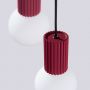Lampa wisząca 3x8 W biała-burgund SL1750 Sollux Lighting Halo zdj.7