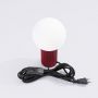 Lampa biurkowa 1x8 W biała-burgund SL1751 Sollux Lighting Halo zdj.6