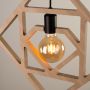 Lampa wisząca 1x15 W czarna-drewno SL1757 Sollux Lighting Caro zdj.5