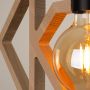 Lampa wisząca 1x15 W czarna-drewno SL1757 Sollux Lighting Caro zdj.6