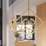Lampa wisząca 1x15 W czarna-drewno SL1757 Sollux Lighting Caro zdj.12
