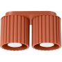 Lampa podsufitowa 2x10 W czerwona SL1800 Sollux Lighting Aura zdj.1