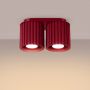 Lampa podsufitowa 2x10 W burgund SL1820 Sollux Lighting Aura zdj.7