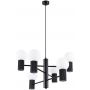 Lampa wisząca 6x8 W czarna SL1830 Sollux Lighting Halo zdj.1