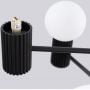 Lampa wisząca 6x8 W czarna SL1830 Sollux Lighting Halo zdj.13