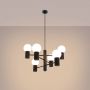 Lampa wisząca 6x8 W czarna SL1830 Sollux Lighting Halo zdj.8