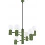 Lampa wisząca 6x8 W zielona SL1832 Sollux Lighting Halo zdj.1