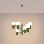 Lampa wisząca 6x8 W zielona SL1832 Sollux Lighting Halo zdj.7