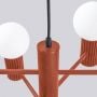 Lampa wisząca 6x8 W czerwona SL1833 Sollux Lighting Halo zdj.10