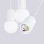 Lampa wisząca 3x8 W biała SL1991 Sollux Lighting Halo zdj.5