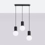 Lampa wisząca 3x8 W czarna SL1992 Sollux Lighting Halo zdj.3