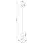 Lampa wisząca 1x10 W drewno SL2030 Sollux Lighting Kubbe zdj.2