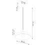 Lampa wisząca 1x15 W beżowa SL2060 Sollux Lighting Gina zdj.2