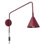 Kinkiet 1x10 W burgund SL2289 Sollux Lighting Nox zdj.1