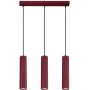 Lampa wisząca 3x10 W burgund SL2302 Sollux Lighting Karbon zdj.1
