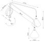 Kinkiet 2x10 W czarny SL2507 Sollux Lighting Nox zdj.2