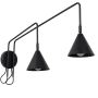 Kinkiet 2x10 W czarny SL2507 Sollux Lighting Nox zdj.1