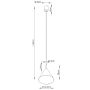 Lampa wisząca 1x15 W beżowa SL2524 Sollux Lighting Nox zdj.2