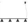 Lampa wisząca 4x10 W czarna SL2552 Sollux Lighting Nox zdj.1