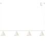 Lampa wisząca 4x10 W beżowa SL2554 Sollux Lighting Nox zdj.1