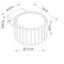 Kinkiet 1x8 W zielony SL2623 Sollux Lighting Aura zdj.2