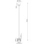 Lampa wisząca 1x10 W czerwona SL2680 Sollux Lighting Aura zdj.2